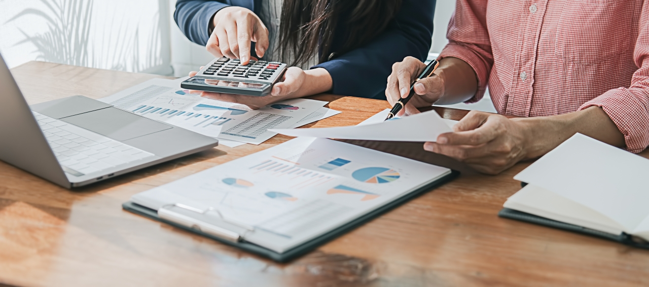 charts and reports on a desk