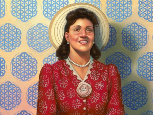 Image: Portrait painted of Henrietta Lacks. Text: Grades 9–12