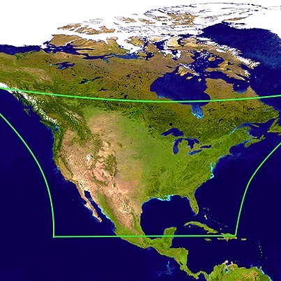 view of Earth from satellite