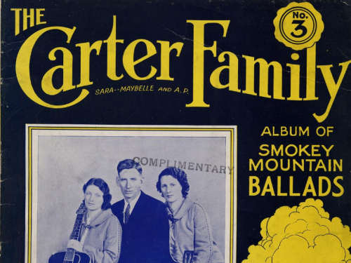 Carter Family sheet music.